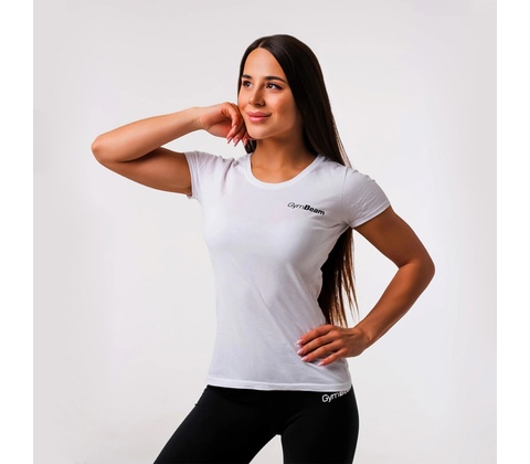 GymBeam Dámske tričko Basic White