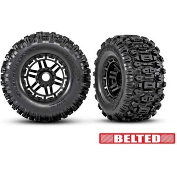 Traxxas колело 2.9/3.8", черен диск, гума Sledgehammer All-Terrain belted (2)