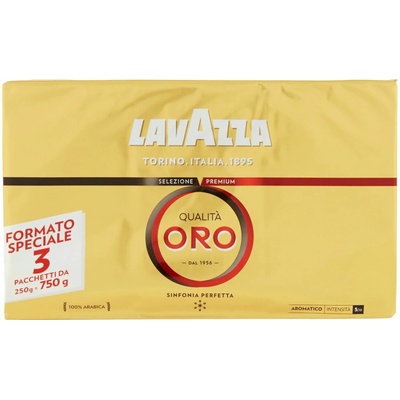 Lavazza Qualita Oro mletá 3 x 250 g