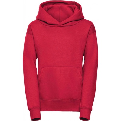 Russell Hooded Sweatshirt R575B 50/50 295g červená