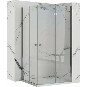 Rea Душ кабина Rea Fold N2 квадратна със сгъваеми врати 90x90 хром (5902557341535)