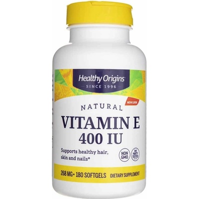 Healthy Origins Vitamín E 400 IU 180 mäkkých gélov