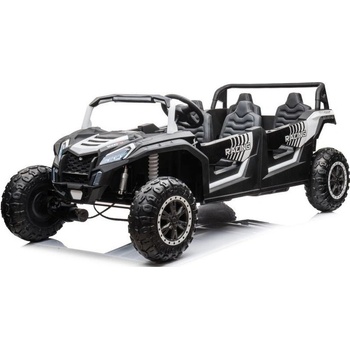 Mamido elektrické autíčko Buggy UTV čtyřmístné 24V nafukovací kola bílá
