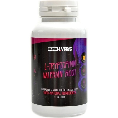 Czech Virus L-Tryptophan Valerian Root 90 kapsúl