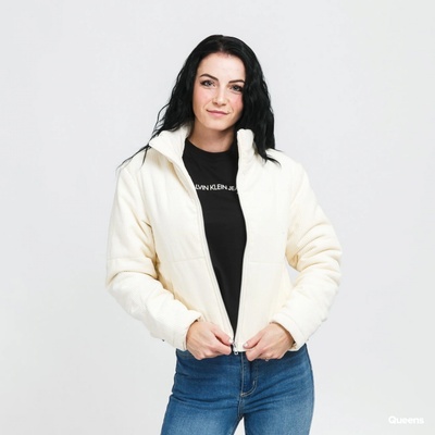 Urban Classics Ladies Corduroy Puffer Jacket krémová