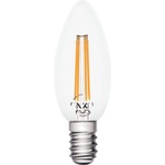 VK LED 4W 470lm 2700Κ 220V E14 Ra-80 360°, овал, Филамент опал - VL LED VK/05104/EI/CL/W (VK/05104/EI/CL/W)