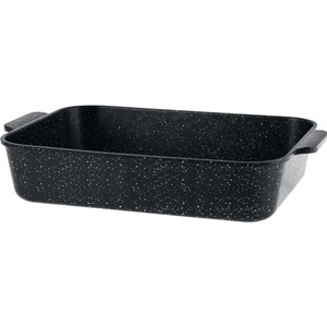 Voltz Тава за фурна и котлон Oliver Voltz OV54322CS30, 30 x 21 x 5.7 см, алуминий, керамично мраморно незалепващо покритие, черен меланж (OV54322CS30)