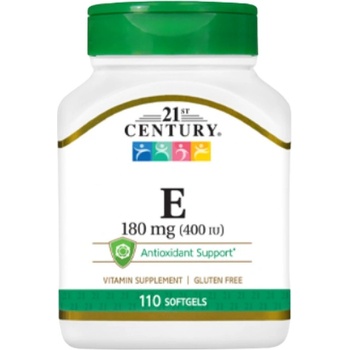 21st Century Vitamin E 180 mg / 400 IU [110 Гел капсули]