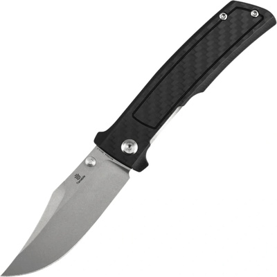 Tenable Bison Stonewashed Nitro V with Twill Carbon FIber, G10 handle B2108A4