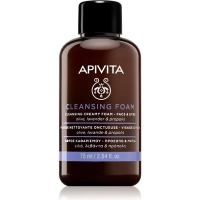 Apivita cleansing Foam Face & Eyes čisticí a odličovací pěna na obličej a oči pro všechny typy pleti 75 ml