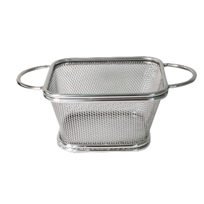 Chef`n Cn-Метална кошничка за сервиране квадратна 10х10х6см(А0096) с две дръжки (0198889)