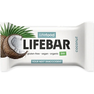 Lifefood Lifebar браче кокос RAW BIO 40 г Вкус: кокос