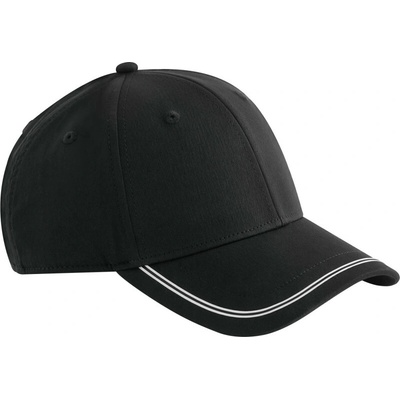 Beechfield K Match Day B 166R 6 panelová COT53166R98099 black/white Černá/bílá