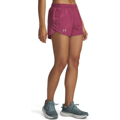 Under Armour FLY BY 3IN SHORTS W červené 1382438-659