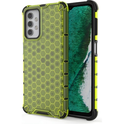 Samsung Honeycomb брониран калъф със силиконова рамка за Samsung Galaxy A32 5G - Зелен KP10003