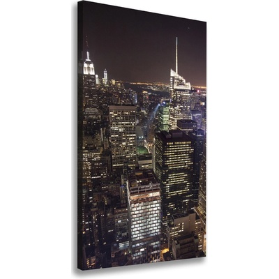 Vertikálny foto obraz na plátne New York noc 50x100 cm