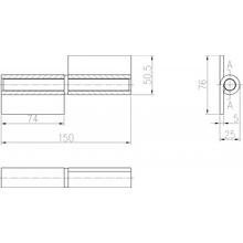 Radecco Navařovací panty - D16, 20, 25 Průměr: D 25 mm (nosnost 350 kg)