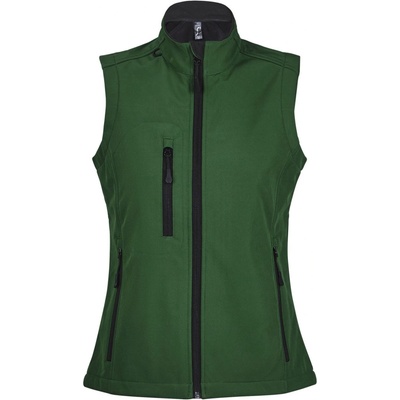 Sols dámska softshellová vesta Rallye Women 46801264 Bottle green