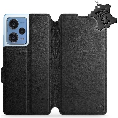 Pouzdro Mobiwear kožené flip Xiaomi Redmi Note 12 Pro 5G - Černé