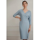 Příléhavé šaty s výstřihem L086 blue