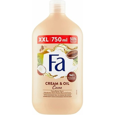 Fa Cream&Oil Cacao dámsky sprchový gél 750 ml