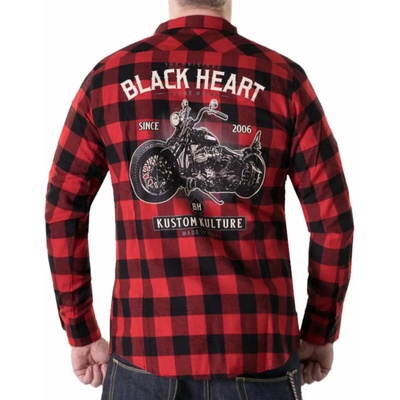 Black heart мъжка риза black heart - motorcycle - ЧЕРВЕН - 12243