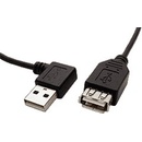 Goobay 95702 USB 2.0 prodlužovací A-A, M-F, lomený vpravo, 30cm