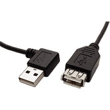 Goobay 95702 USB 2.0 prodlužovací A-A, M-F, lomený vpravo, 30cm