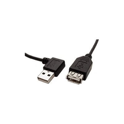 Goobay 95702 USB 2.0 prodlužovací A-A, M-F, lomený vpravo, 30cm