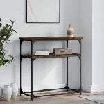vidaXL Конзолна маса, опушен дъб, 75x35, 5x75 см, инженерно дърво (834072)