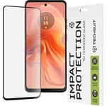 Techsuit Протектор за Motorola Moto G04 / G04s / Moto G24 / Moto G24 Power / Moto E14 - 111D Full Cover / Full Glue Glass - Черен