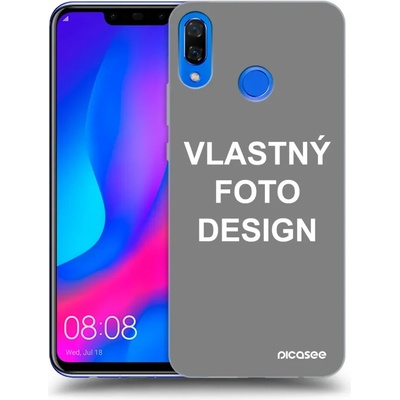 Púzdro Picasee silikónový Huawei Nova 3 Vlastný design/motiv čierne