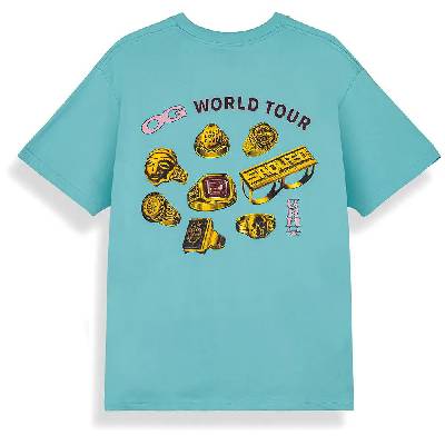 Тениска Grimey The Og Tour short sleeve T-shirt - Blue (Aqua)