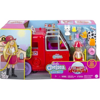 Barbie Chelsea Hasičské Auto