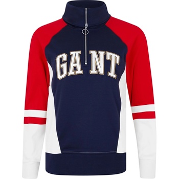 Gant Блуза Gant Logo Half-Zip Sporty Sweatshirt - CLASSIC BLUE