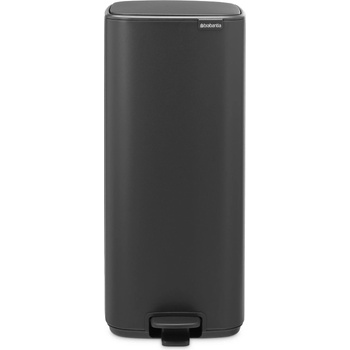 Brabantia Кошче за отпадъци с педал BO 30 l, минерал сив, стомана, Brabantia (BRAB238185)