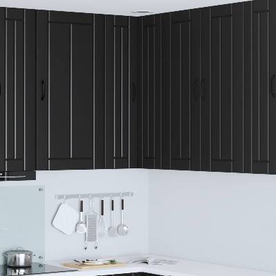 vidaXL Кухненски шкаф Lucca Черно 57 x 57 x 100 см Инженерна дървесина (885166)