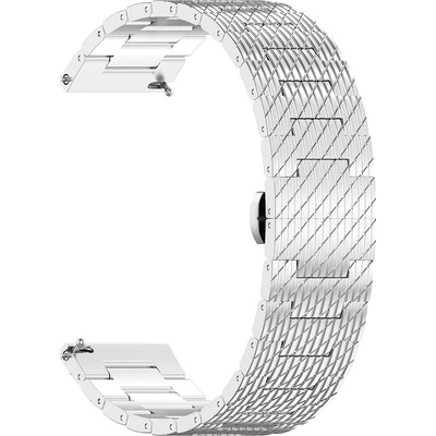Techsuit Watchband 22mm (W052) Huawei Watch GT 2 (46mm)/GT 2 Pro/GT 3 Pro (46mm)/Ultimate, Xiaomi Watch S1 Silver KF2324403