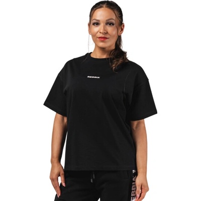 Nebbia Oversized tričko RESET 491 černé