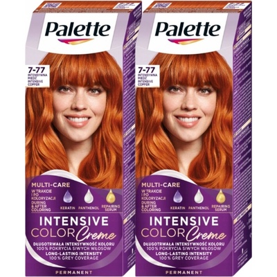 Palette Barva na vlasy 7-77 Intenzivní měděná sada ks