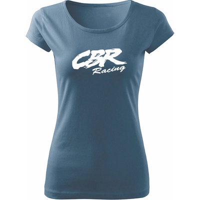 Tričko CBR racing dámske tričko Denim Biela