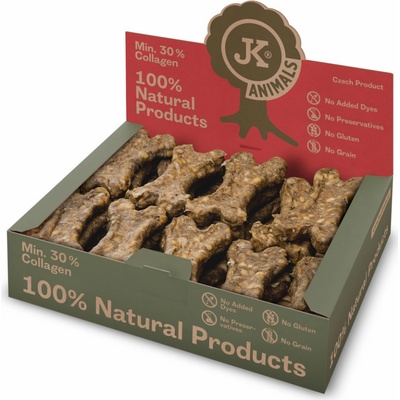 JK ANIMALS přírodní kost natural s bylinkami a kelpou 0,5 % 27 ks v boxu 900 g