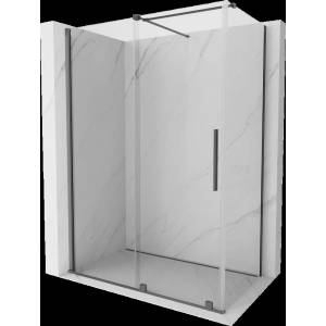 Mexen Velar плъзгаща душ кабина 150 x 75 см, прозрачна, gun metal - 871-150-075-01-95 (871-150-075-01-95)