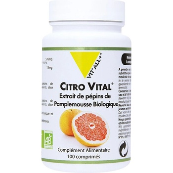 Vit’All+® Citro Vital® Екстракт от Ацерола + Грейпфрут (семена) 100 таблетки | Vit’All+® (621666 (CITRO) VP)