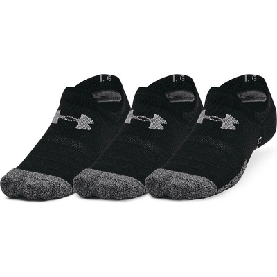 Under Armour HEATGEAR ULTRA LOW TAB 3PK čierna tmavo sivá