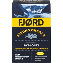 FJORD Strong Omega-3 rybí olej 80 kapsúl
