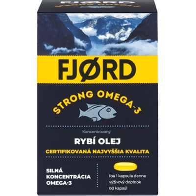 FJORD Strong Omega-3 rybí olej 80 kapsúl