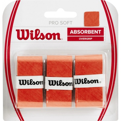 Wilson Pro Soft Overgrip 3ks Orange