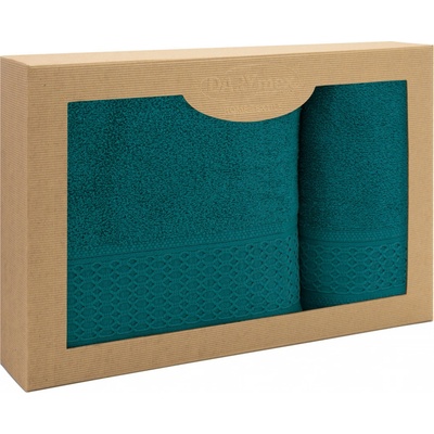Darymex sada uterákov Solano 1 ks 50 x 90 cm 1 ks 70 x 140 cm tmavotyrkysová
