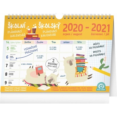 Školský plánovací s háčikom CZ/SK 30 x 21 cm 2021